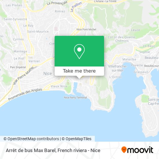 Mapa Arrêt de bus Max Barel