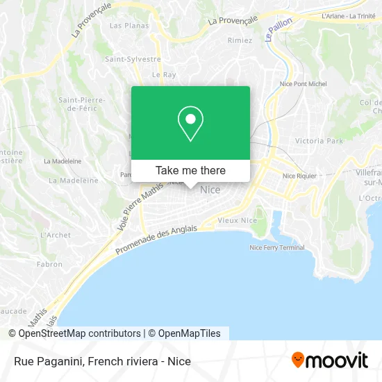Mapa Rue Paganini