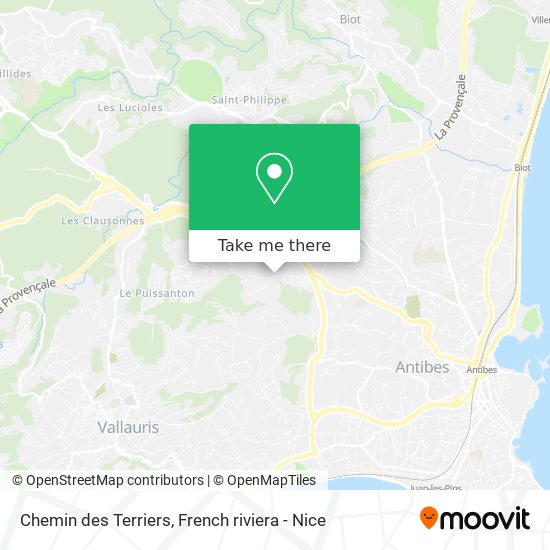 Chemin des Terriers map