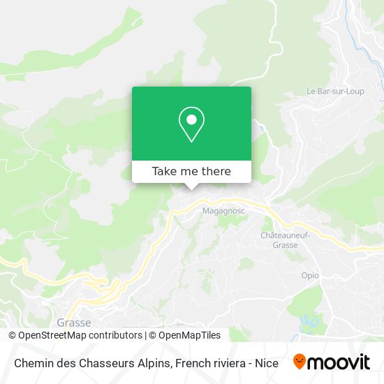 Chemin des Chasseurs Alpins map