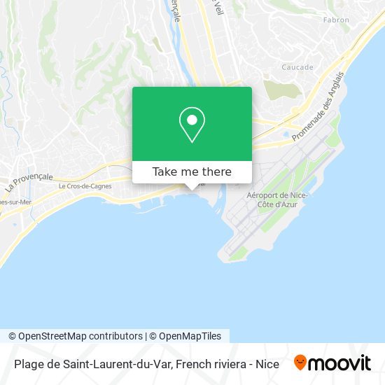 Mapa Plage de Saint-Laurent-du-Var