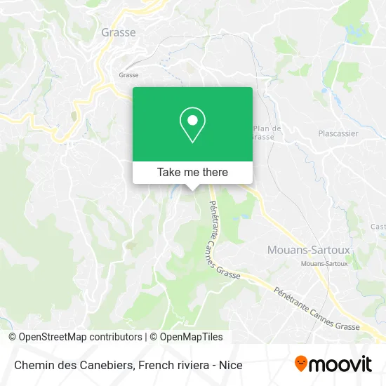 Chemin des Canebiers map
