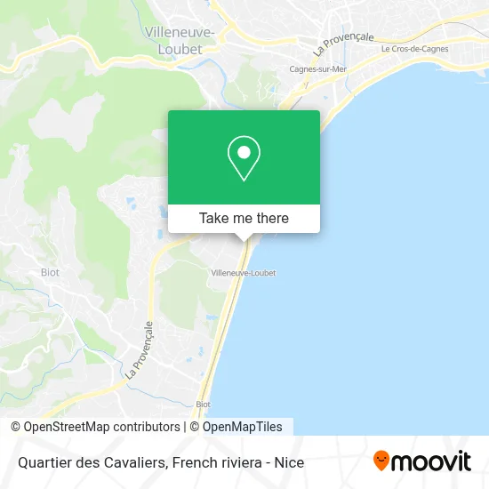 Quartier des Cavaliers map