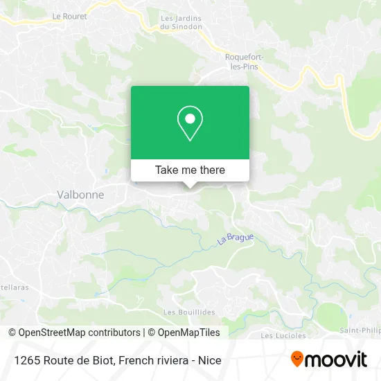 1265 Route de Biot map