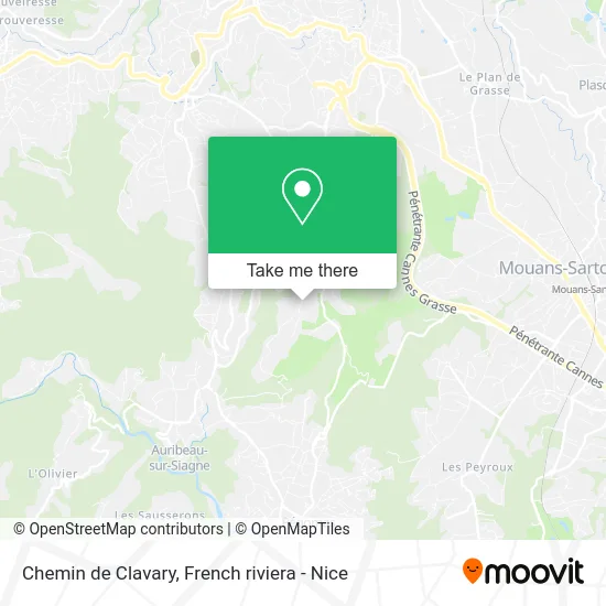 Chemin de Clavary map