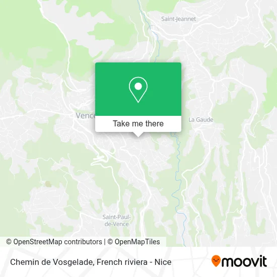 Chemin de Vosgelade map