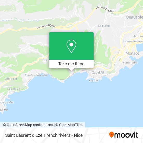Saint Laurent d'Eze map