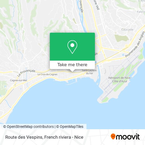 Route des Vespins map