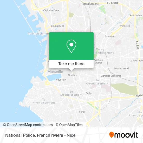 Police Nationale map