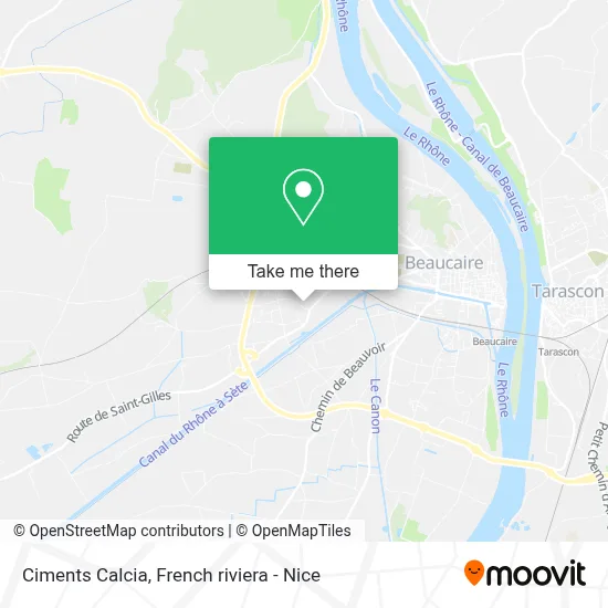 Ciments Calcia map