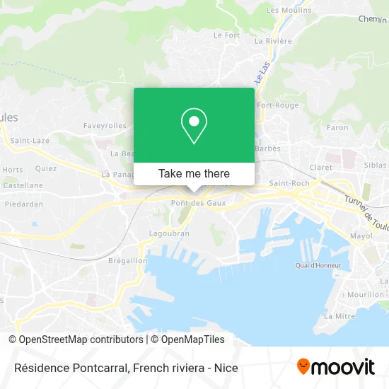Résidence Pontcarral map