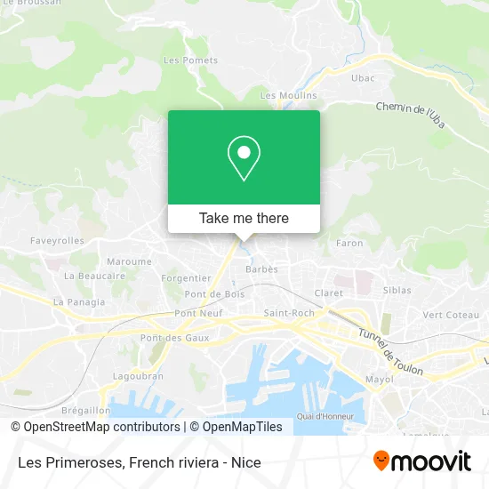 Les Primeroses map