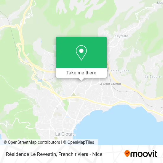 Résidence Le Revestin map