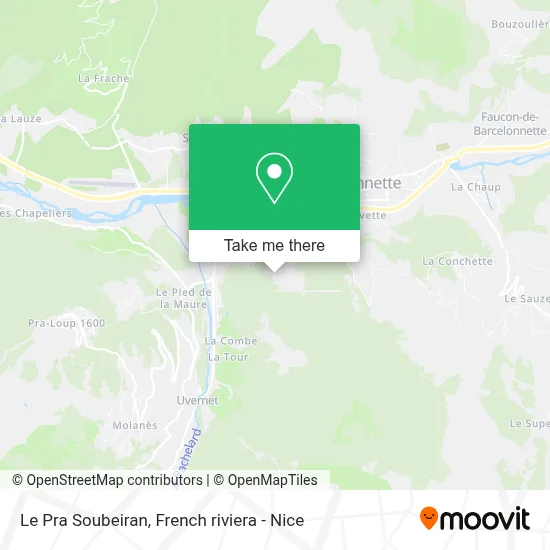 Le Pra Soubeiran map