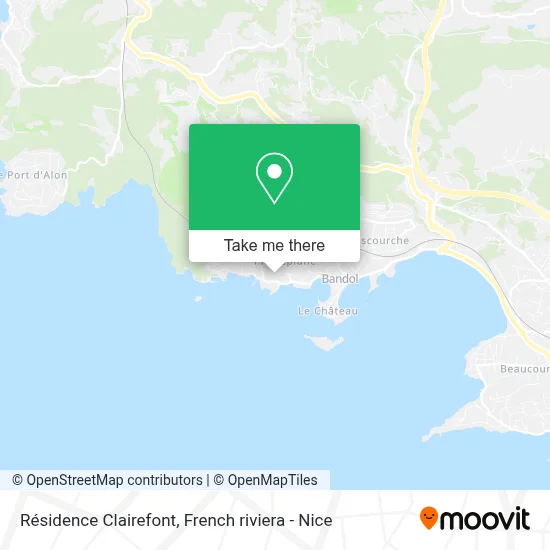 Résidence Clairefont map