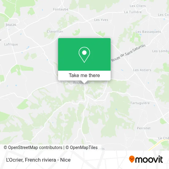 L'Ocrier map