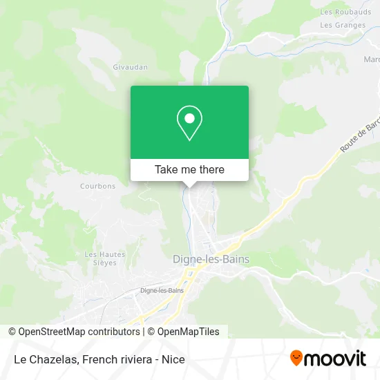 Le Chazelas map