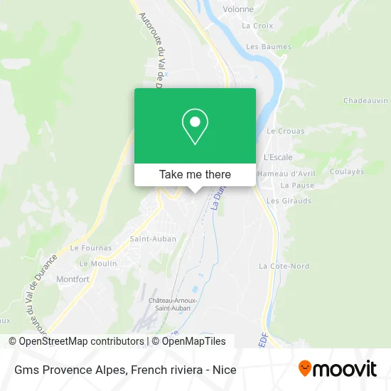 Gms Provence Alpes map