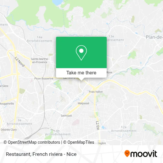 Restaurant map