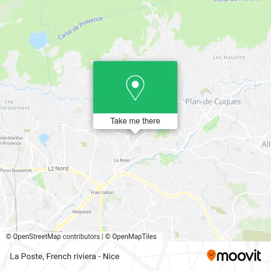 La Poste map
