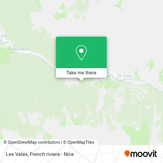 Les Valas map