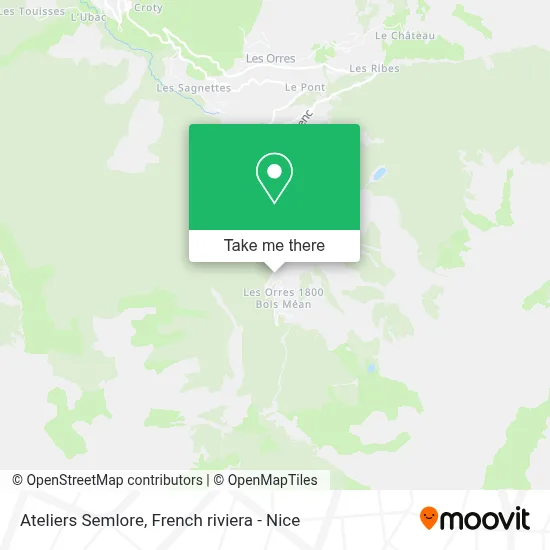 Ateliers Semlore map