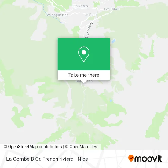 La Combe D'Or map