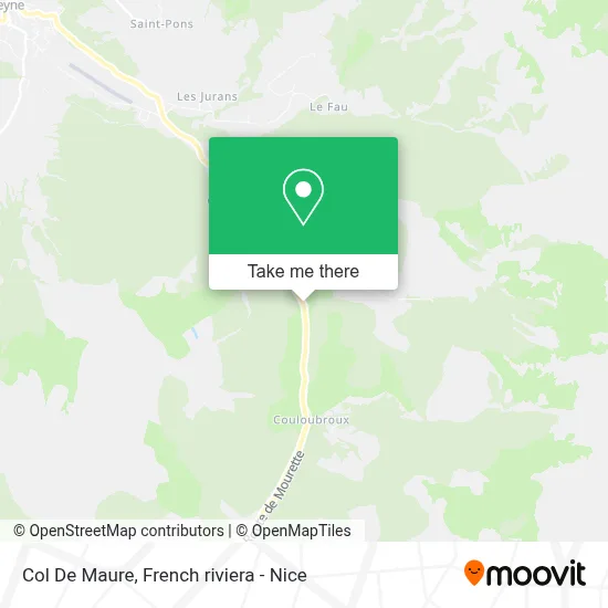 Col De Maure map