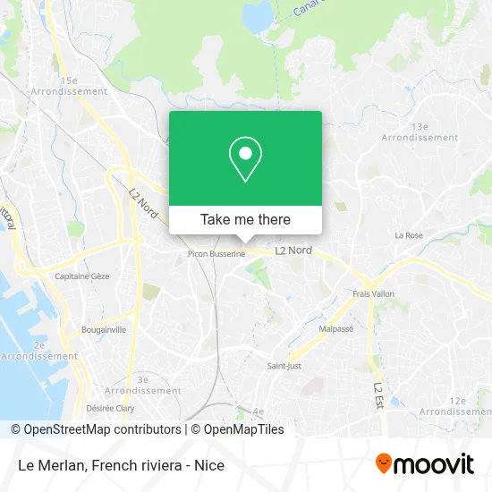 Le Merlan map
