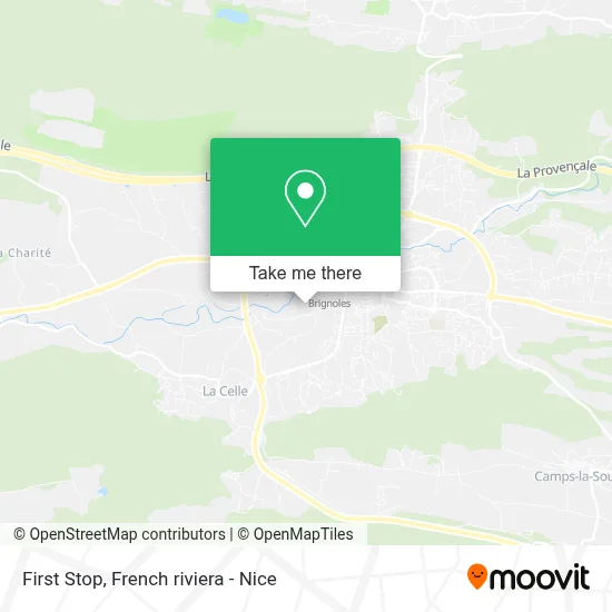 First Stop map