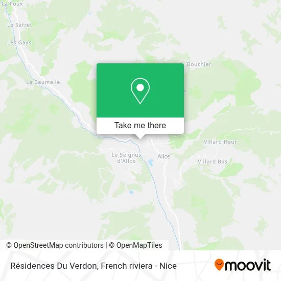 Résidences Du Verdon map