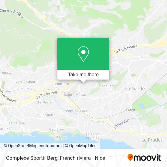 Complexe Sportif Berg map