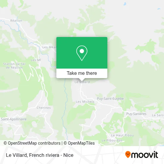 Le Villard map