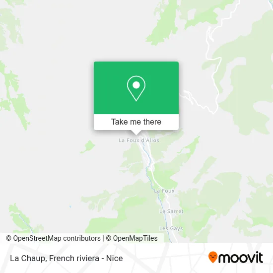 La Chaup map