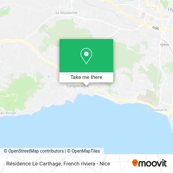 Résidence Le Carthage map