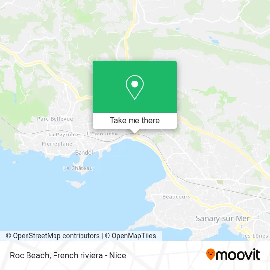 Mapa Roc Beach