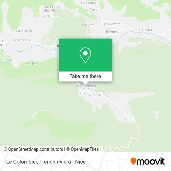 Le Colombier map