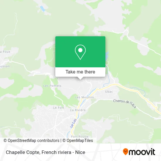 Chapelle Copte map