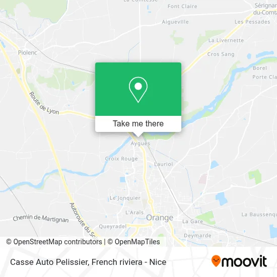 Casse Auto Pelissier map