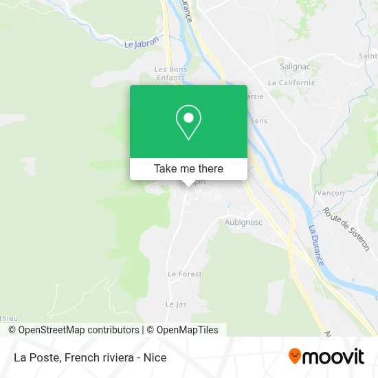 La Poste map