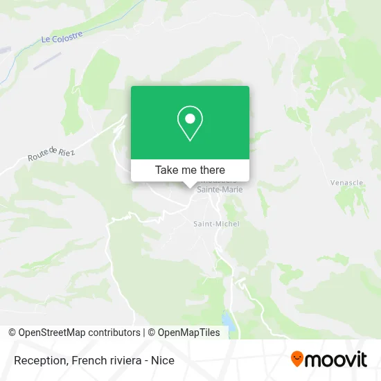 Réception map