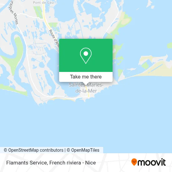 Flamants Service map
