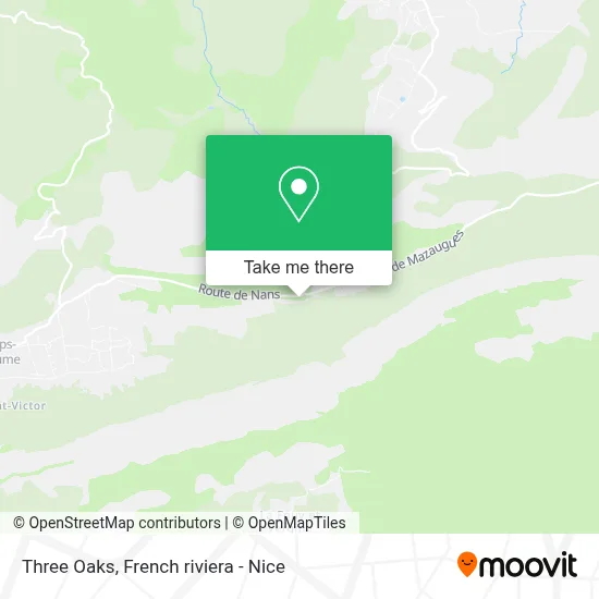 Les Trois Chênes map