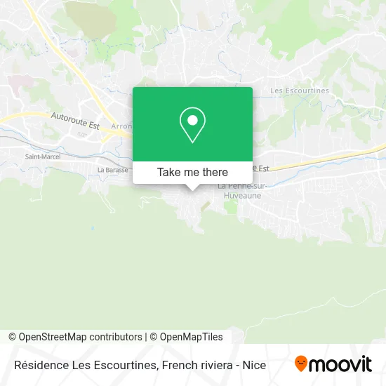 Résidence Les Escourtines map