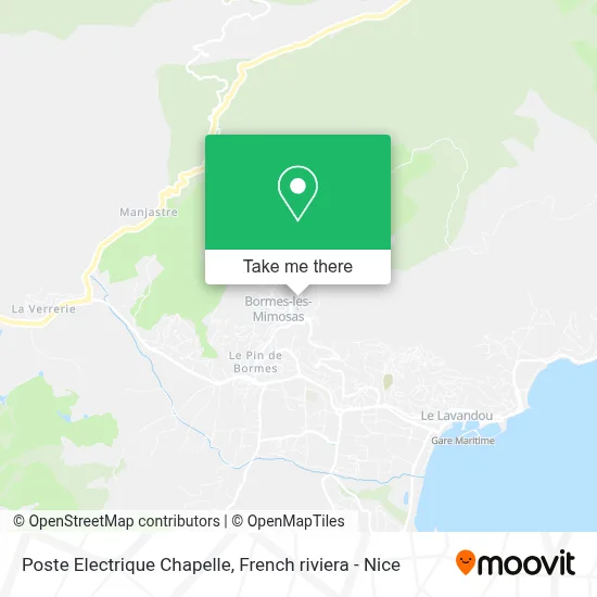 Poste Electrique Chapelle map