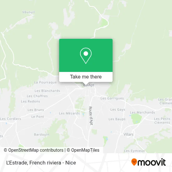 L'Estrade map