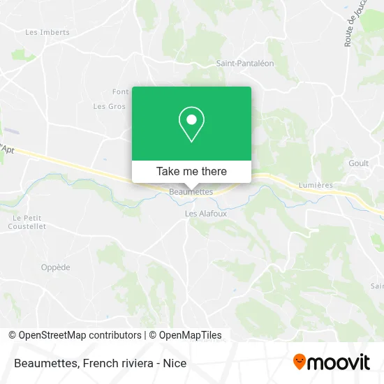 Beaumettes map