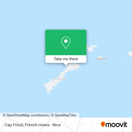 Cap Frioul map
