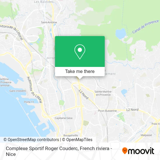 Complexe Sportif Roger Couderc map
