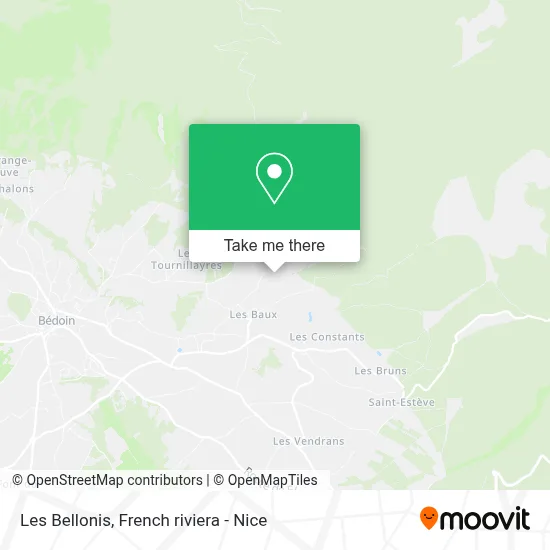 Les Bellonis map